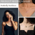 9Pcs Bohemian Butterfly Pendant Necklace Set,Dainty Adjustable Acrylic Colorful Insect Chain Necklace Minimalist Choker Necklace for Women Lover J...
