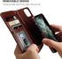 Bocasal for iPhone 11 Pro Wallet Case with Card Holder PU Leather Magnetic Detachable Kickstand Shockproof Wrist Strap Removable Flip Cover for iP...