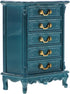 1pcs Miniature Chest of Drawers: Dollhouse Blue Tall Drawer Cabinet 1:24 Scale Mini Nightstand for Doll House Accessorie 2.12in ABS...