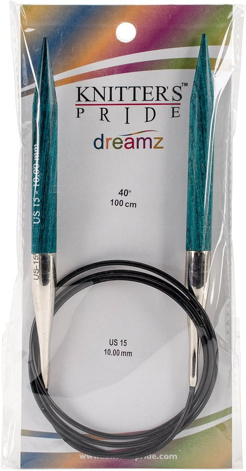 Knitter's Pride-Dreamz Fixed Circular Needles 40", Size 15/10mm...
