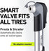 Mini Bike Pump - Presta & Schrader Bicycle Pump - 120 PSI Tire Pump for Road & MTB - No Valve Changing Needed...