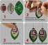 GraLeS 183 Pcs Football Earrings Faux Leather Earring Making Kits for Jewelry Making Custom Player Number Charms Earrings for Women DIY Earring Ma...
