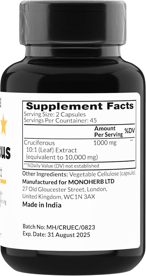 Cruciferous Extract 1000 mg - 90 Vegetarian Capsules...