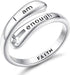 FIASASO Rings for Women 925 Sterling Silver Adjustable Faith Christian Cross - Encouragement Statement Jewelry, Dainty & Elegant Designs, Comforta...