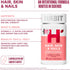 HABIT Hair, Skin & Nails Supplement (60 Capsules) - New Look, Supports Skin Hydration, Hair & Nail Strength, Biotin 2000mcg, Vitamin A & C, Hyalur...