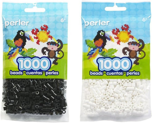 Perler Bead Bag, Bundle of Black and White...