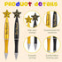 64 Pcs Star Student Pens Reward Ballpoint Pens Teacher Appreciation Gifts Black Inspirational Pens for Star Students Awards of the Week, School Cl...