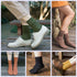 9 Pairs Women's Crew Socks Cotton Knit Soft Turn Cuff Socks...