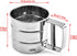 Flour sieve stainless steel material manufacturing,Coffee Sieve Cup,Semi Automatic 2 Cup Sifter for Baking | Fine Mesh Pastry Sieve Cup....