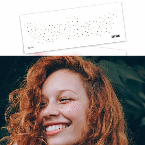 19PCS Cute Temporary Face Tattoos, Fake Freckles Tattoo Sticker, Valentine Heart Tattoo, Butterfly Fake Tattoo, Fairy Temporary Tattoos for Rave A...