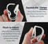 6 Pcs Plastic Tubing Clamps Adjustable Tube Clamp 0.472-0.708 Inch, 12-18 mm Flow Control Hose Clamp Tube Laboratory Pinch Valve Syphon Pipe Clamp...