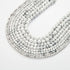 100Pcs Natural Stone Beads 8mm White Howlite Round Gemstone Loose Beads with Elastic Bracelet String for Bracelets Necklace Jewelry Making...
