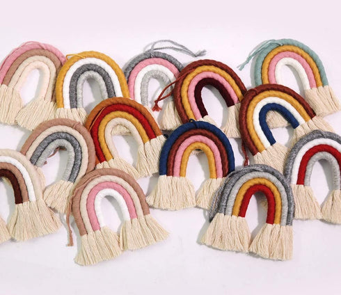 ZWA Rainbow Wall Hanging, Handmade Macrame Wall Art Decor for Nursery Kids Room Home...