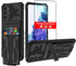 Samsung Galaxy S20 FE 5G Case Wallet with Detachable Card Holder, Built-in Stand with Screen Protector, 360 Full Body Shockproof Heavy Duty Case f...