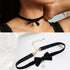 Bow Necklace for Women Red Bow Choker Black Ribbon Necklace Pearl Pendant Necklace Cute Bow Knot Necklace for Girls Christmas Gifts...