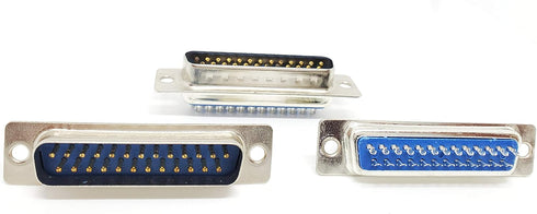 Pc Accessories 10 Pairs DB25 Male and Female D-Sub 25P Solder Type Connector, 20-Pack (10 Male + 10 Female)...