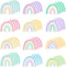 48 Pieces Boho Rainbow Style Sticky Notes Self-Adhesive Colorful Boho Rainbow Design Note Pads Rainbow Sticky Memo Notes for Reminder Stationery S...