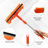 Professional 2 in 1 Squeegee Window Squeegee with 31 inch Long Stainless Steel Handle,Sponge Car Window Squeegee for Gas Station, Glass,Shower,Out...