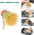 Bamboo Dish Brush, Scrub Brush for Dishes Pots Pans Kitchen Sink Cast Iron Skillet Cleaning, Pack of 2...