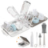 6 in 1 Bottle Cleaning Brush Set with Silicone Bottle Brush, Nipple Brush, Straw Brush, Soap Dispenser, Drying Rack for Baby Bottle and Water Bott...