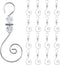INCREWAY Ornament Hooks, 30 PCS Silver S-Shaped Hangers Hook Swirl Christmas Tree Hanger Metal Hooks with Crystal Beaded...
