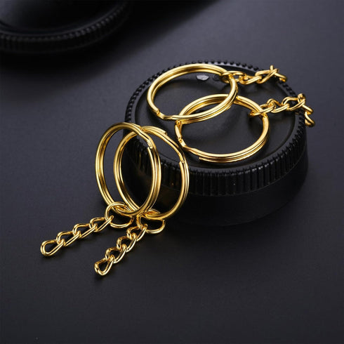 Key Chains 100Pcs Key Chain Rings Kit with Open Jump Ring & Screw Eye Pins,Keychain Accessories for Jewelry Crafts Keychains Making Supplies...