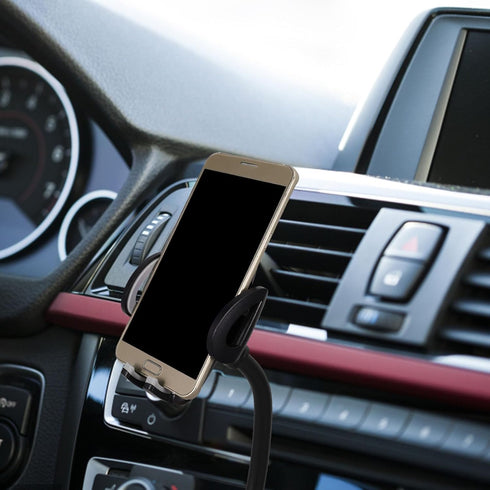 Veemoon Portable Electronic Device Mount for 3-6.5 inch Phones, Dual USB Car Charger Lighter Phone Holder...