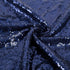 JYFLZQ Navy Blue Sequin Tablecloth - 50" Small Round Sparkly Glitter Metallic Table Cloths Table Cover Overly for Graduation, Retirement, Birthday...