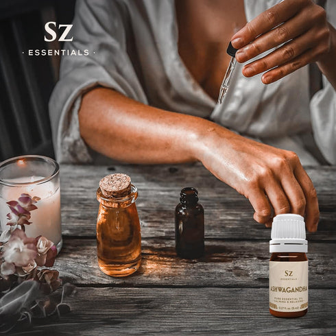 Ashwagandha Essential Oil, 100% Pure and Natural - Undiluted, Steam Distilled from Withania Somnifera - Woody & Earthy Scent with Nutty Overtones ...