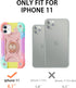 MARKILL Compatible with iPhone 11 Case 6.1 Inch for Girls with 360°Rotate Ring Stand, Military Grade Drop Protection Full Body Cute Case for iPhon...