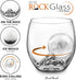 Final Touch On The Rock Glass with Ice Ball Mold - Elevate Your Whiskey, Scotch & Bourbon Experience | Enhanced Aromas, Long-lasting Ice, Generous...