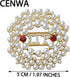 CENWA SGRHO Greek Sorority Brooch Pin 1922 Pearl Sorority Gift Sorority Jewelry Gift (Round Sigma pin)...