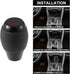 X AUTOHAUX 5 Speed Manual Gear Stick Shift Knob Transmission with Dust Cover Gear Lever Stick Shifter Handle for Honda Civic 1992-1995 Black...
