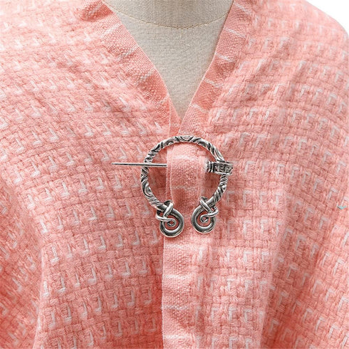 Unique Medieval Cloak Shawl Brooches Pins Personalized Viking Bar Horn Badges Pins Geometric Penannular Broaches for Women Buckle Cape Clasp Pin...