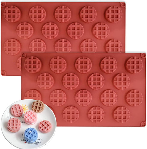 2 Pieces 18-Cavity Silicone Break Apart Chocolate Moulds,Silicone Square Mold,Non-Stick Candy Chocolate Bar Mold,Reusable Candy Protein Silicone C...
