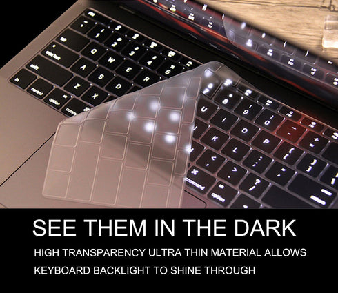Premium Ultra Thin MacBook Pro 13 inch Keyboard Cover for Apple MacBook Pro 13 inch Model A1708 Without Touch Bar Only(with Function Keys, 2019-20...