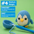 Easy Peasy Crochet Yarn for Beginners, Beginner Yarn for Crocheting, 3 Pack×1.8oz Amigurumi Crochet Yarn with Easy-to-See Stitches and No Split, T...