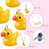 Syhood 40 Pcs Mini Resin Duck Charms,Tiny Yellow Duck Pendants DIY Baby Pendants Jewelry Charms for Bracelet Necklace Jewelry Making Party Supplie...