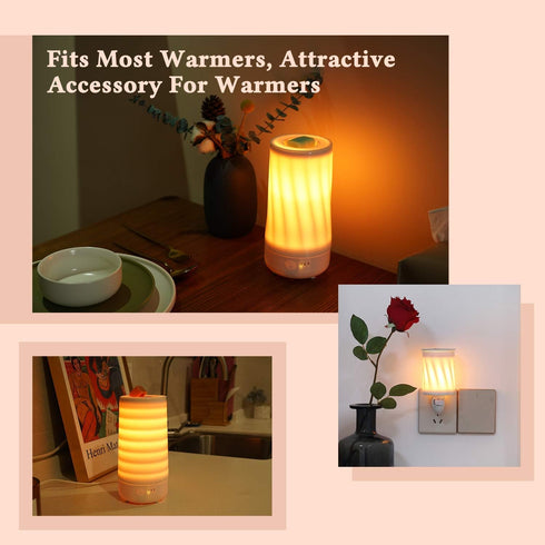 2Pcs Wax Melt Warmer Liners Reusable Silicone Leakproof Wax Liner Wax Warmer Popper Liner Wax Tray for Scented Wax Electric Wax Warmers, Plug in C...