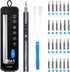 AMIR Electric Screwdriver 28 IN 1 Cordless Mini Power Precision Screwdriver Set with 24 Bits, Rechargeable Power Screwdriver for Phones Jewelers L...