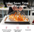 PanSaver Hotel Clear Pan Liners for Easy Clean Up - Disposable Buffet Pan Liners, Ovenable up to 400F (Half Pan Liner - 12.5 x 5.5 in)...