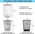 1 Gallon Trash Bags, Extra Small Strong Garbage Bags for Office Home Bathroom Car Desktop Wastebasket Liners, Clear 120 Count...