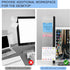 Monitor Memo Board - Multifunction Computer Monitor Memo Board Transparent Monitor Side Panel Creative Desktop Memo Board Easy to Use Suitable for...