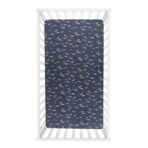 Sammy & Lou Pine Fox 2-Pack Microfiber Fitted Crib Sheet Set, Fits Standard Crib Mattress 28 in x 52 in; Fully Elasticized,...