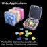 Quefe 30pcs Bead Organizers in A Clear Organzier Box, 2 Sets Clear Plastic Diamond Painting Storage Container with Mini Boxes for Craft Organziers...