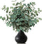 TOPHOUSE 6pcs Artificial Eucalyptus Leaves Stems Bulk 24.8” Silver Dollar Eucalyptus Artificial Greenery Silk Eucalyptus Plant for Home Wedding Fa...