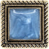 20 pcs Vintage Square Blue Enamel Metal Shank Sewing Buttons for Coats -25mm -1" Diagonal...