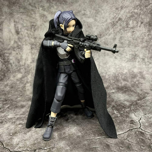 1:12 Scale Fabric Cape Cloak with Hat for 6 inch 1/12 Bandai SHF Figma Action Figure Clothes (Black Cloak)...