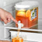 Cold Kettle with Faucet in Refrigerator, Drink Dispenser for Fridge, Plastic Water Jugs Fruit Teapot Lemonade Bucket Drink Container for Fridge, a...