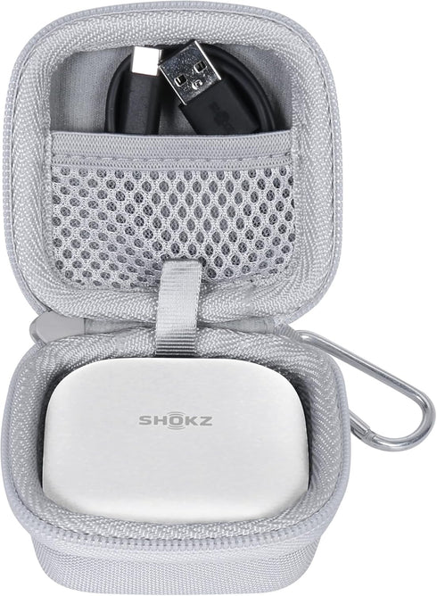 co2CREA Hard Case Replacement for SHOKZ OpenFit Open-Ear True Wireless Bluetooth Headphones, White...